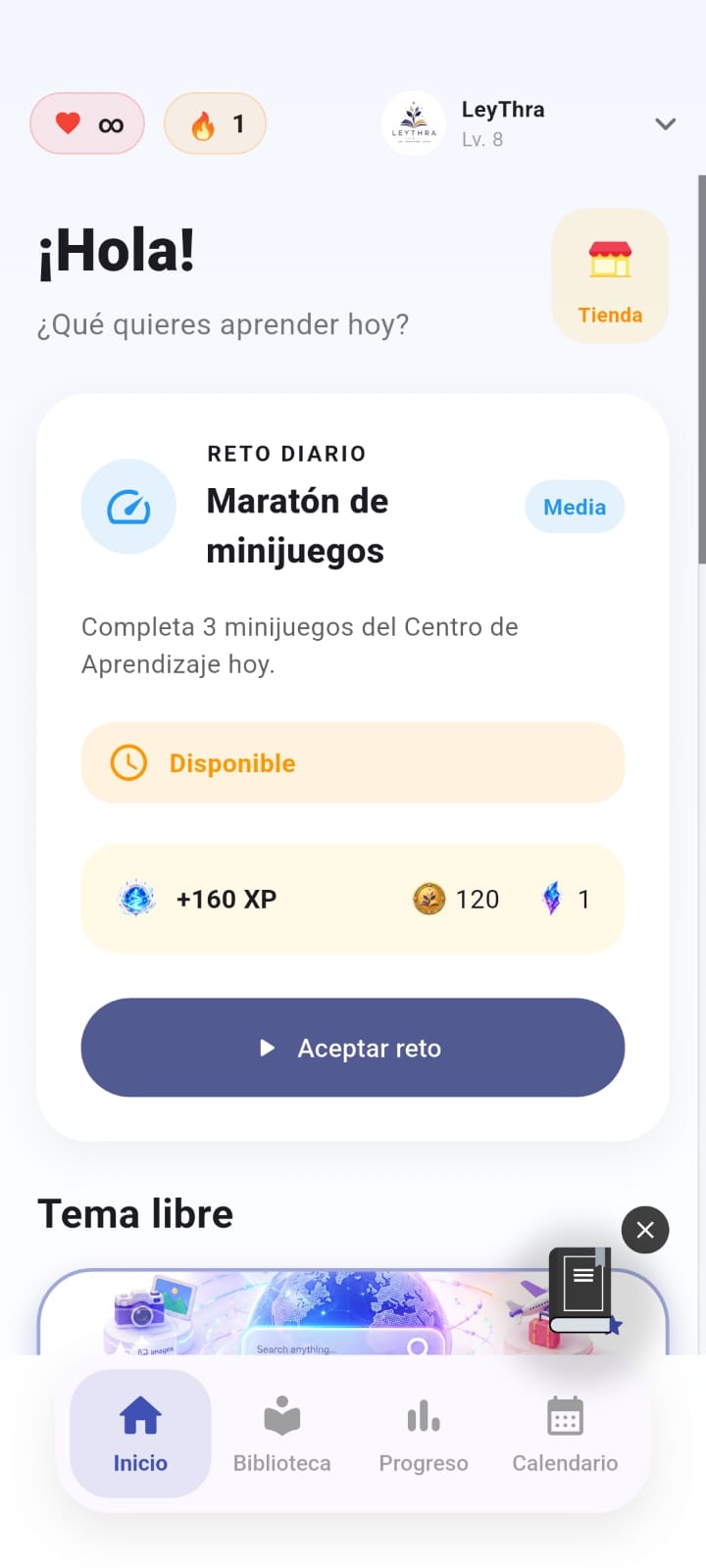 Reto diario en LeyThra
